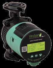 - 13 - Viridian VT2218 circulator is a temperature sensing, self-adjusting, variable speed wet rotor circulator with an ECM permanent