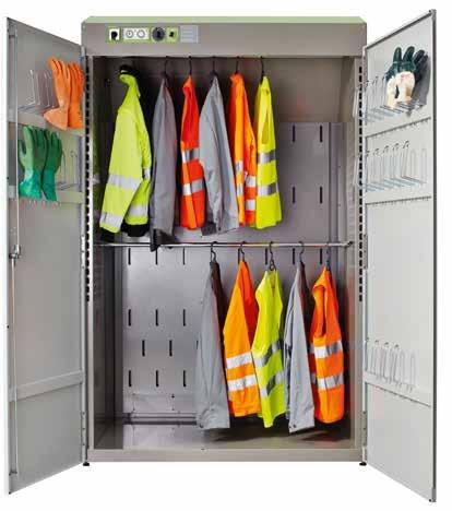 Closed drying systems Multi Eco Drying locker for work clothes and gear of large teams. Energy-saving technology.