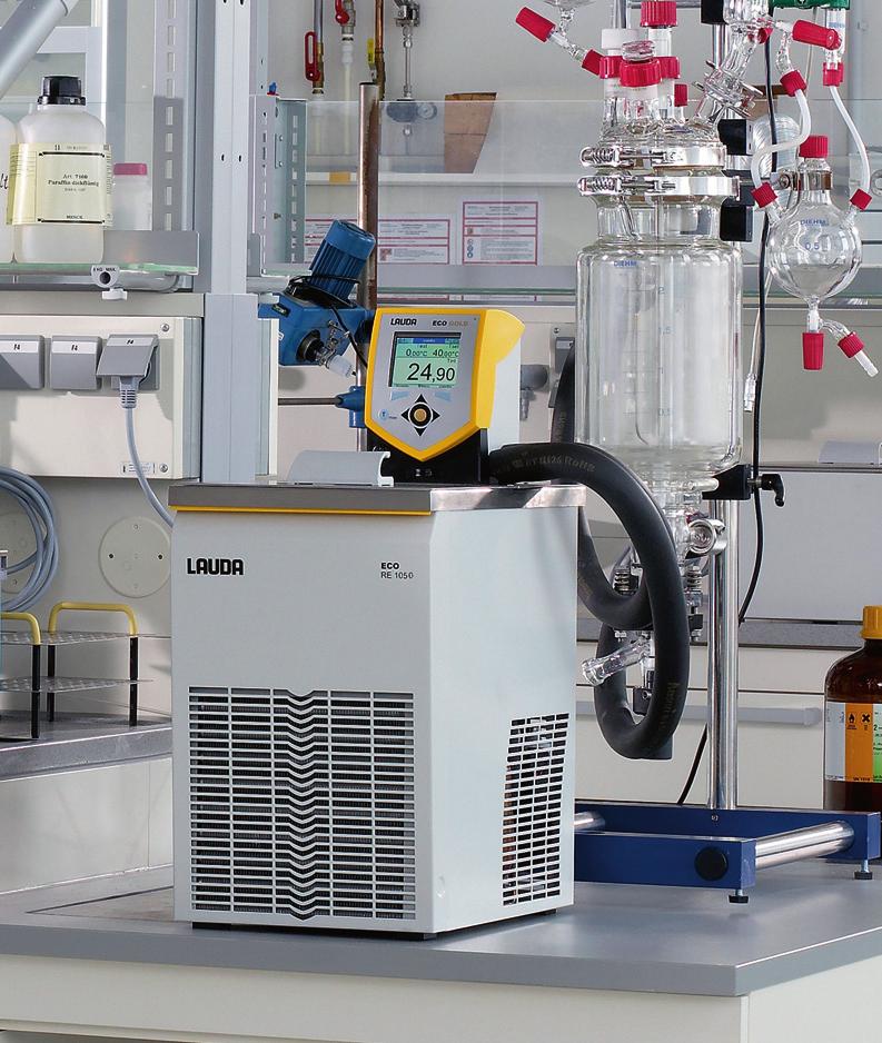 LAUDA N E W Heating and cooling thermostats Economical thermostating in the laboratory from -50 up to 200 C Precise, economical, flexible Application examples Precise