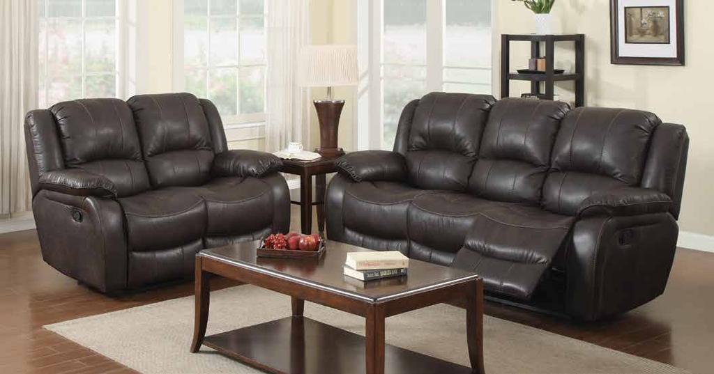 Avana - Feel Fabric The Avana is a stunning collection, upholstered in our exclusive Feel Fabric (fabric that looks and feels like leather) with reclining action.