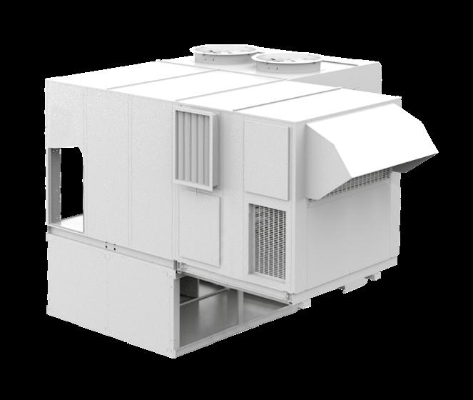 exchangers. HR-B Function Unit with three motorized dampers and Refrigerant Booster heat recovery. The unit ensures the treatment, renovation, and air extraction in a completely autonomous way.