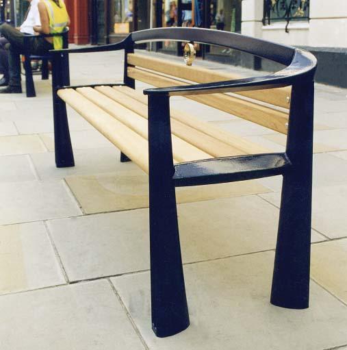 MAIDSTONE SEAT This seat, together with coordinating bollard and litter bin designs, was originally designed by Furnitubes for Maidstone Borough Council.