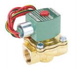 PRESSURE REQUIRED ON INLET SIDE OF VALVE TO OPEN STANDARD VOLTAGE: 120 VOLT AC GOOD TO 180 F: #8210B20 3/8