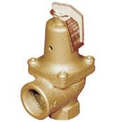 PRESSURE RELIEF VALVES RELIEF VALVE TEMPERATURE & PRESSURE (T&P VALVE) WATER RELIEF VALVE MODEL #174A BRONZE MODEL #3L FOR HOT WATER