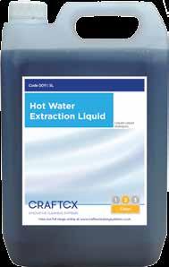 EXTRACTION LIQUID Low foaming Lemon fragrance Leaves no residue, therefore reducing resoiling 5 Litres CODE: CH73207 MICROSPLIT Amazing formulation
