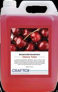 bad smells 5 Litres CODE: CH73307 NATURAL TONES CHERRY TWIST DEODORISER Powerful bactericidal deodoriser with a cherry