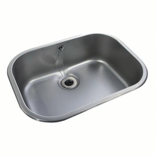 Volnay SR - Inset bowl Volnay inset bowls can be used in almost any application where a single inset or self-rimming satin finished bowl without tapholes or drainer is required.