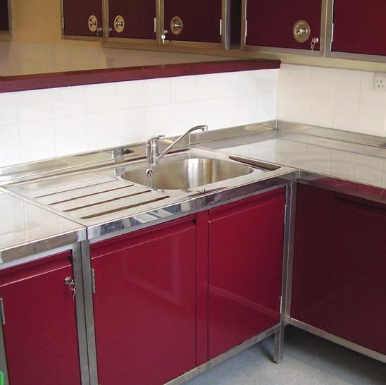 Planet - Sinktops and work surfaces Planet 650mm wide sinktops and work surfaces are supplied as separate items. Sinks are manufactured from 304 grade stainless steel in lengths up to 3000mm.