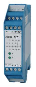 Emergency-Stop Switching Devices SRLC SR2C SR3C SR4C Emergency-Stop-Relay and safety guard monitoring according to EN60204-1. Single channel or dual channel emergency stop.