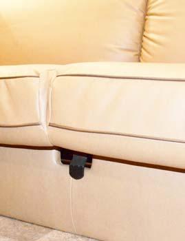 SECTION 9 FURNITURE AND SOFTGOODS SOFA/BED CONVERSION (Typical View Your coach may differ in appearance) Sofa to Bed Pull OUT on security latch