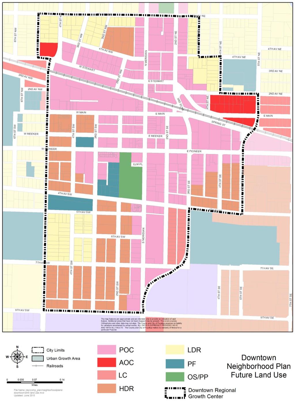 Map 11-1 Downtown Neighborhood Plan Future