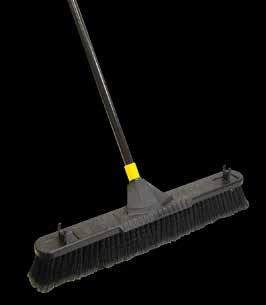 ..24" BULLDOZER Horsehair Smooth surface pushbroom Flagged soft horsehair fibers easily sweep lightweight dirt, sawdust and spackling powder won't warp, rot or crack BULLDOZER Natural Tampico