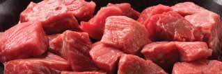 Beef/Pork diced or strip, cooked or