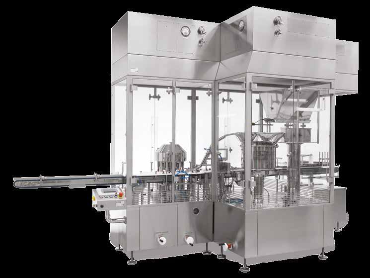 STANDARD RANGE Vials Capping Machines VCM Designed to process vials and cartridges. Linear transport system and reduced footprint, suitable for the application of RABS and Isolators.
