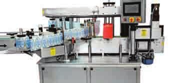 LABELING MACHINES ROUND BOTTLE STICKER LABELING MACHINE These machines are capable of applying full / partial wrap around self-adhesive label precisely on round shape bottles, jars, vials