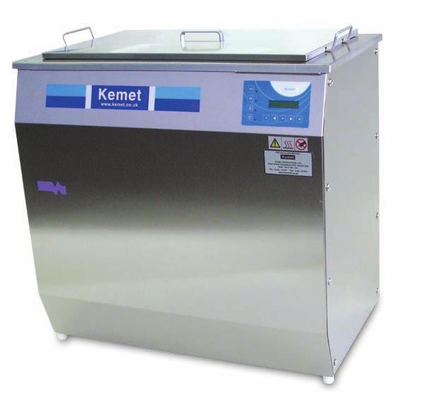K e m e t Si (Se m i -In d u s t r i a l ) Ra n g e Kemet SI Ultrasonic Cleaners Kemet Ultrasonic Cleaning Tanks are constructed from stainless steel, and are designed for heavy duty operation.