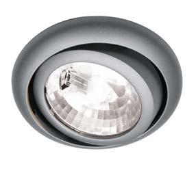 pivotable and 50 rotatable set of 3 or 6 Low-voltage downlight