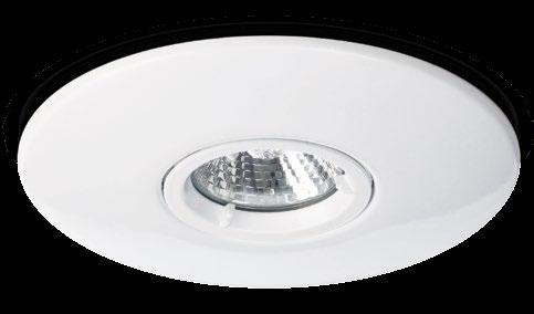 CLASSIFICATION Class 1 IP20 240V LAMP (NOT SUPPLIED) QPAR16 50W GU10 Large Bezel Mains Fire-rated large bezel downlight 2 year Product guarantee Fire-rated downlight with a wide bezel FINISH Brushed
