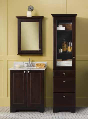 Vanity Program Our vanity program is designed to provide furniture quality cabinetry for the bath. We have designed this product offering to have the utmost in choice and flexibility.