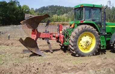 Mould-board Plow Mixes and inverts soil. Overworks aggregates and causes structural degradation.