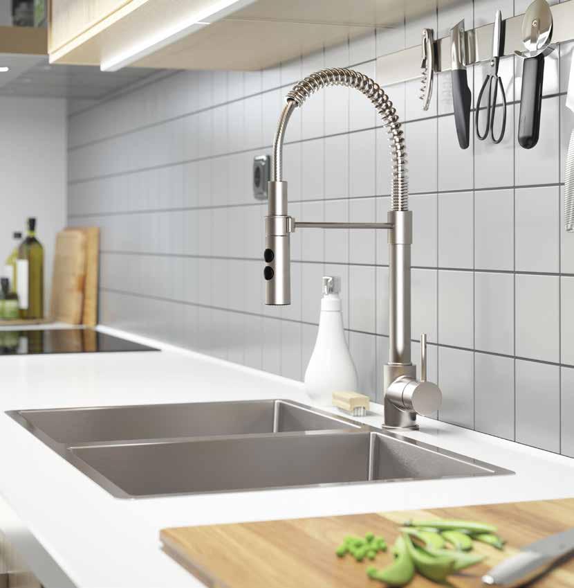 GREAT COMBINATIONS Getting everything you need for your new kitchen involves thinking about a lot of things. What style are you looking for? What exactly do you need your faucet and sink to do?