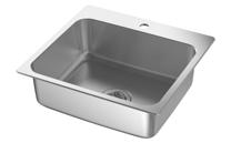 24 30 36 FITS 24 CABINET FYNDIG inset sink 1 bowl. May be completed with GRUNDVATTNET sink accessories for effective use of space of the sink. W17¾ D15⅝ H5⅞.