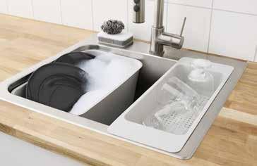 31 GRUNDVATTNET wash-tub saves countertop