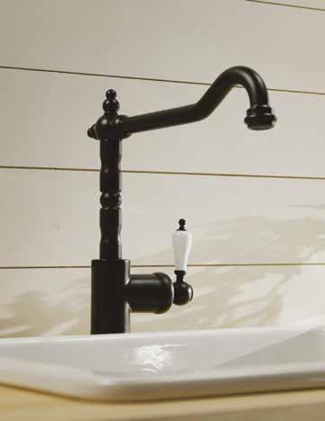 35 MODERN DESIGN An angular faucet with a slim look will add