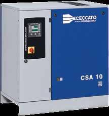 CSA RANGE CSA Rotary Screw Compressor Range The CSA screw compressor features a three-phase electric motor (euro-voltage) and an elegant soundproofed body with a polyester powder paint surface.