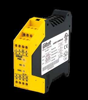 OVERVIEW SAFETY INTERFACES AND RELAYS MG d1 PL d control unit for ReeR Magnus magnetic switches