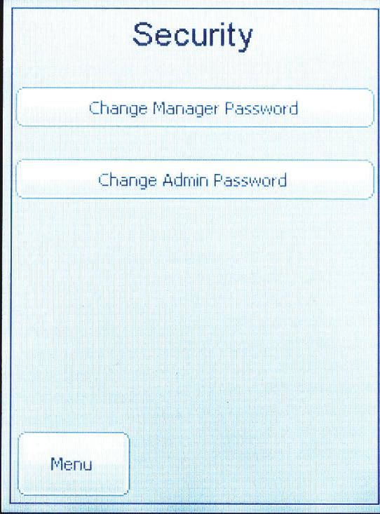 MAIN USB PASSCODES FUNCTIONS SCREEN Changing Passcodes Password Clearance Levels Below is a list of the passcode levels, default codes, and actions that can be performed at the various levels.
