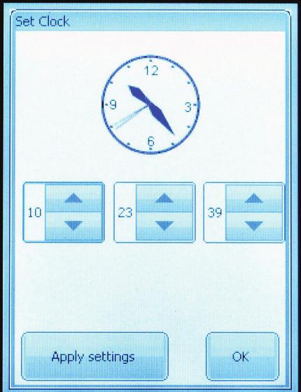 MAIN TIME & SCREEN DATE Setting the Time and Date Set Time and Date When you first power up your Touch Screen, you will need to change the time and the month, day, and year to the current time and