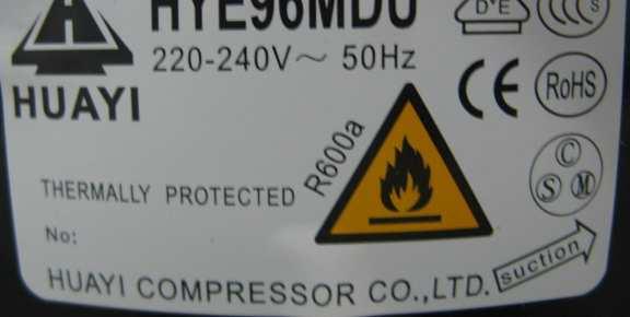 - Label of compressor