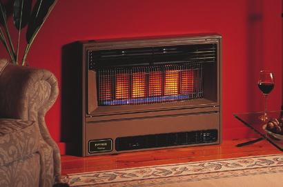 living areas. The Pyrox Space Heater gives the warm, cosy glow of an open fire instantly without the mess, fuss or hazards. It can be wall mounted or fitted into an existing fireplace.