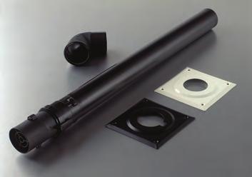 2003205 Vertical flue 80mm 80/125mm CD concentric vertical terminal flue kit + adaptor 6.2003225 125mm flue sealing collar (white) 6.