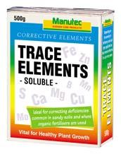 CORRECTIVE ELEMENTS TRACE ELEMENTS 250g Code: MTO2506 250g each, 12 per carton A balanced mix of all trace