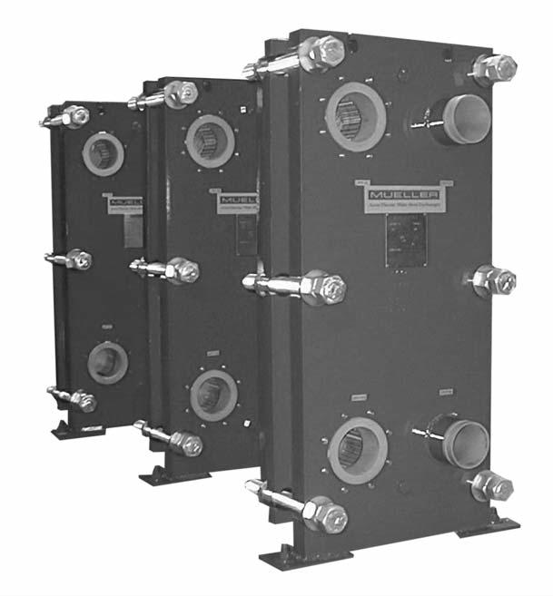 ACCU-THERM SEMI-WELDED HEAT EXCHANGER Mueller s semi-welded Accu-Therm plate heat exchanger is ideal for solution chilling and refrigerant condensing in refrigeration applications.