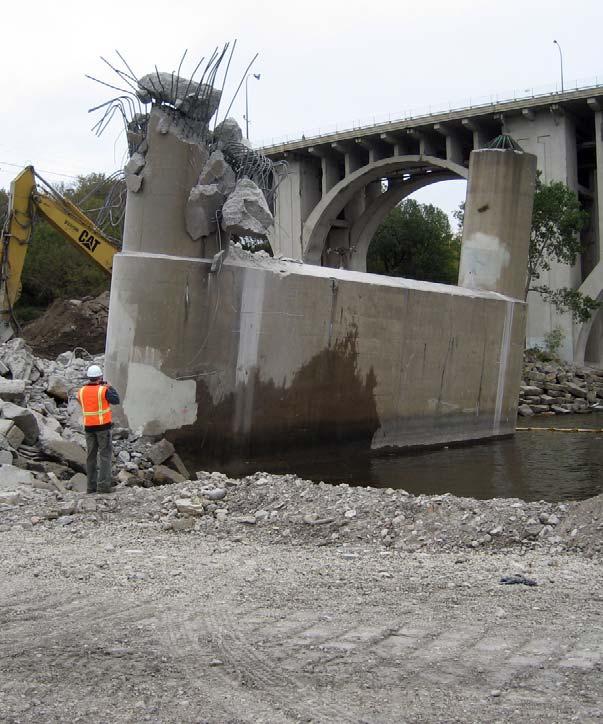 On August 1, 2007, the I-35W bridge over the Mississippi River in Minneapolis, Minnesota, catastrophically failed, killing 13 people and severing a vital link in the Minneapolis-St.