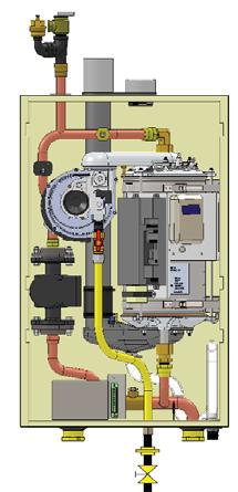 Disconnect boiler and its individual gas shutoff valve from gas supply system. Pressure test at 1/2 psig (3.5 kpa) or less. Isolate boiler from gas supply system by closing manual gas shutoff valve.