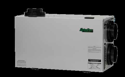 1 6 4 2 3 5 Heat Recovery Ventialtor (HRV) AlpinePure HRV/ERV Ventilate the Space The AlpinePure Heat Recovery Ventilator (HRV) and Energy Recovery Ventilator (ERV) are two similar devices that were
