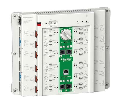 Control and protection 16 A Inputs for switches and window contacts: 2 Vcc Inputs for switches and window contacts: 2 Vcc Power supply 230 V - 16 A Output power: 600 VA maximum (2.