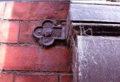 Cast iron gutters, down pipes and hopper heads etc should be retained wherever possible. Plastic rainwater goods are not considered appropriate on buildings where cast iron has been previously used.