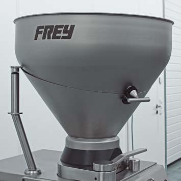 F50/F60 -Powerful, practical and conforming to CE- standard The standard F-LINE F50 model is equipped with a divisible 90 litres filling hopper.