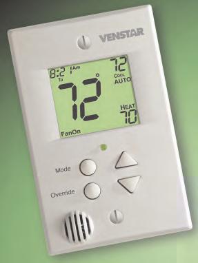 Venstar T5800 Zone Thermostat Wiring, as/electric Equipment Zone thermostats used with gas/electric equipment are either single or two-stage Heat/ool thermostats and thermostat terminals are wired