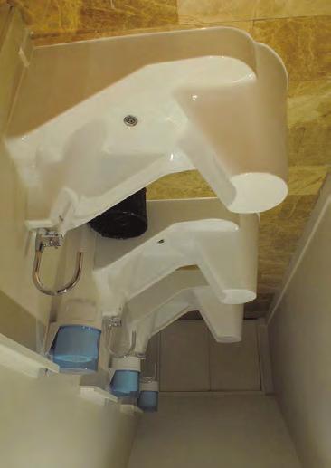 easy to clean sanitary grade acrylic The Classic s fixed, almost indestructible seat is ideal for a public wudu facility for