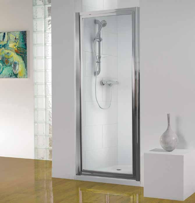 00 216997 Bi-Fold Door Shower Enclosure with White Frame 760mm 228.