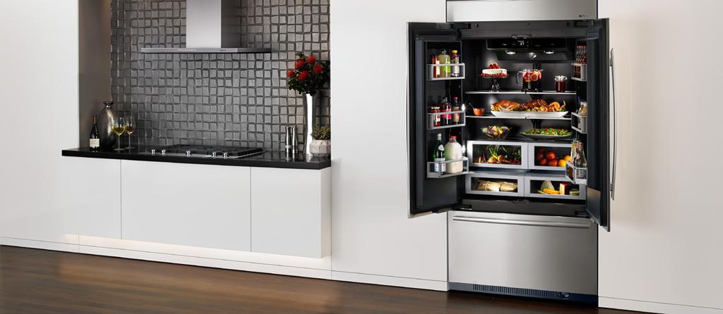 Refrigeration Fresh-Thinking Refrigeration Elevated style and performance are hallmarks of Jenn-Air refrigerators, and we ve gone one step further with the exclusive Obsidian interior on our built-in