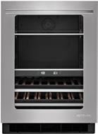 JUW24FRER/LER 23 7 /8" w x 34 3 /8" h x 26" d* JUW24FREC/LEC 23 7 /8" w x 34 3 /8" h x 23 7 /8" d 24" Wine Cellar JUW24FRER/JUW24FLER Style Option: Stainless S (Available with Black Cabinet)