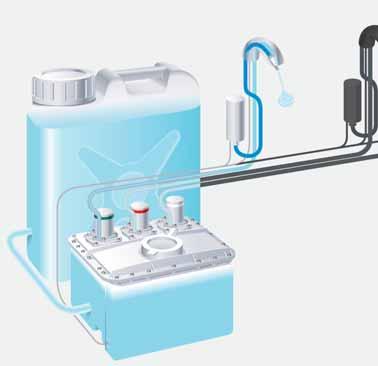 Sensor-operated TOTO soap dispensor Designed to complement EcoPower sensor Faucets Automatic dispensing system Remote installation of soap