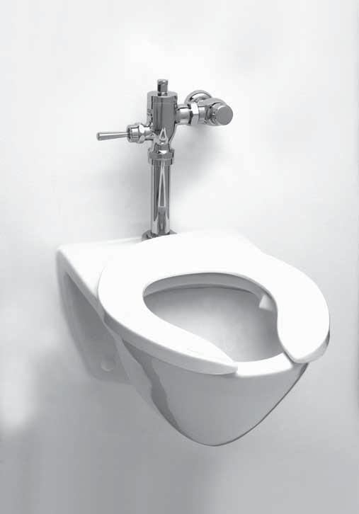 CT708H#01 Wall-Mounted, Bedpan Flushometer Toilet, 1.